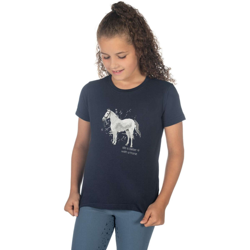 HKM T-Shirt Sparkle Dunkel blau