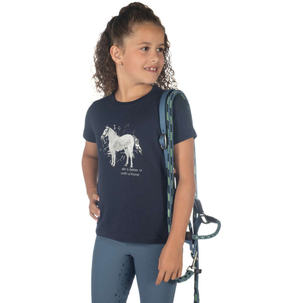 HKM T-Shirt Sparkle Dunkel blau