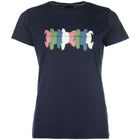 HKM T-Shirt Mirror Dunkel blau