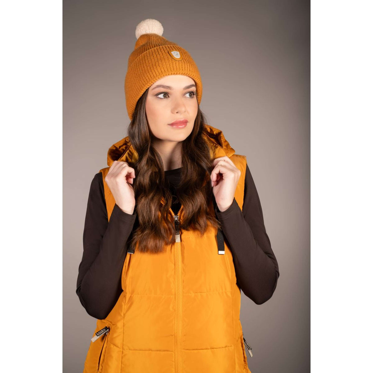 HKM Mütze Arezzo Senffarben