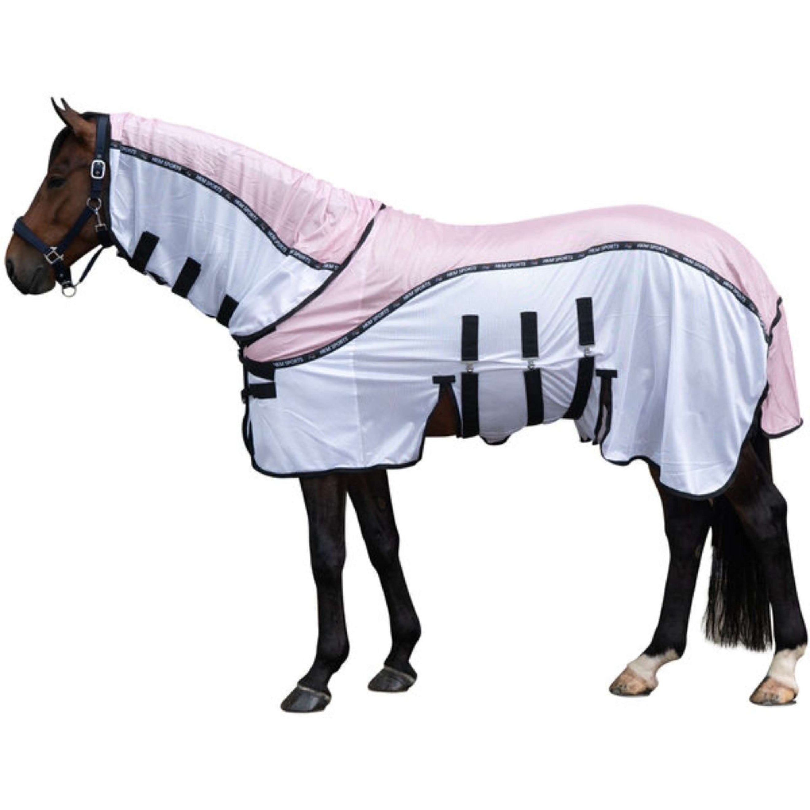 HKM Fliegendecke Light Rosa/Weiß