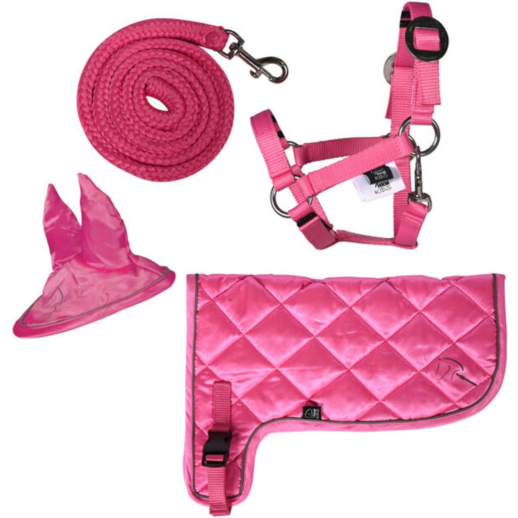 HKM Hobby Horsing Neon-Set Rosa