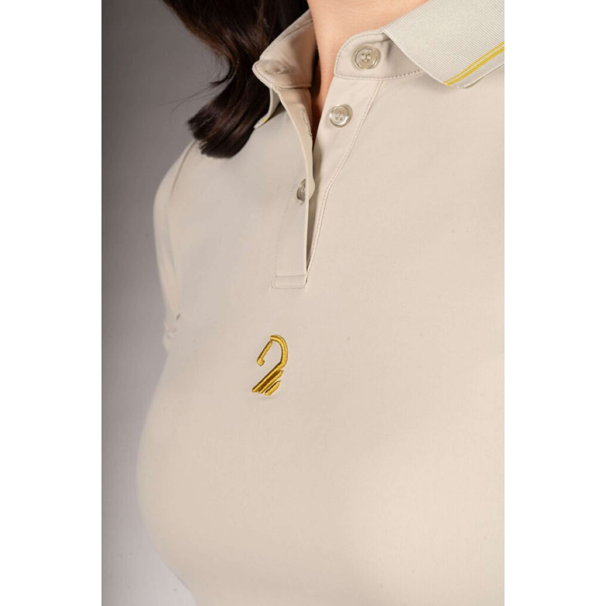Lauria Garrelli Poloshirt Limone Grau/Beige