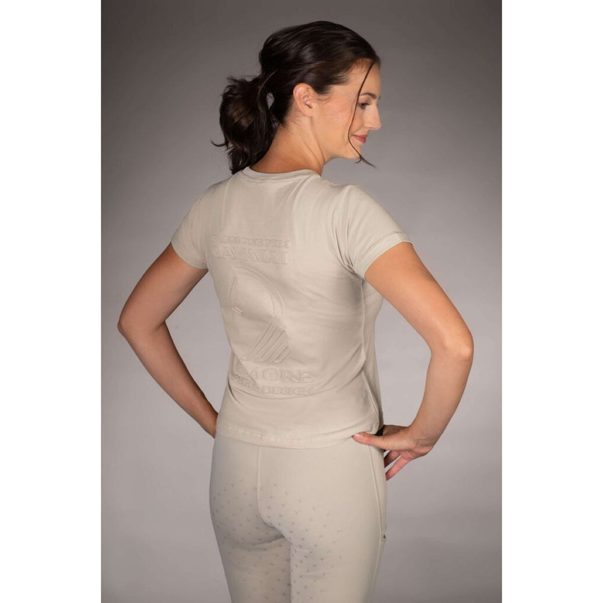 Lauria Garrelli T-Shirt Limone Grau/Beige