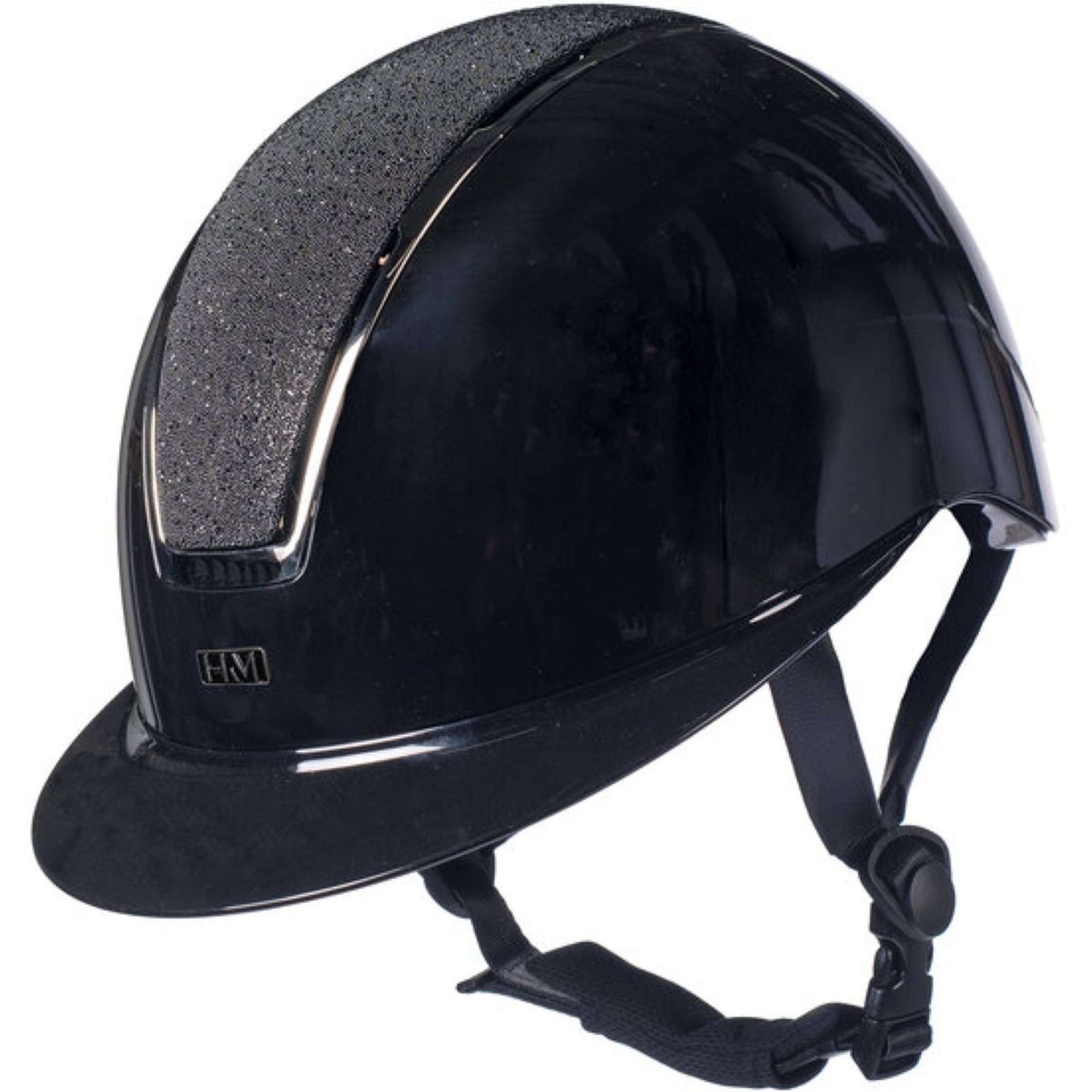 HKM Reithelm Lady Shield Brillant Schwarz/Silber