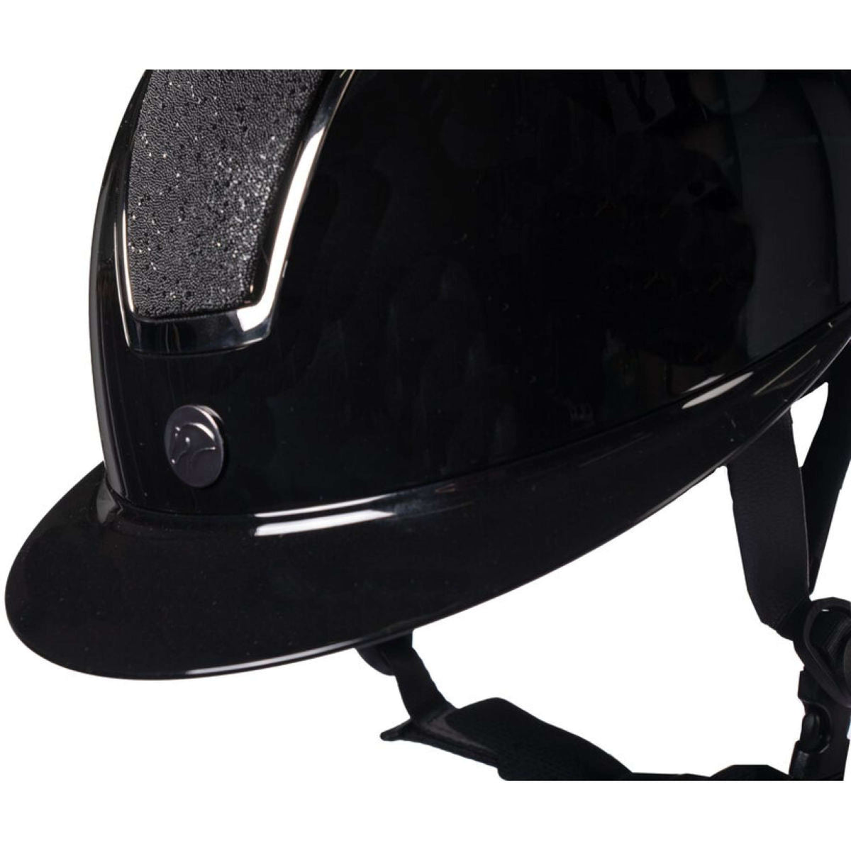HKM Reithelm Lady Shield Brillant Schwarz/Silber