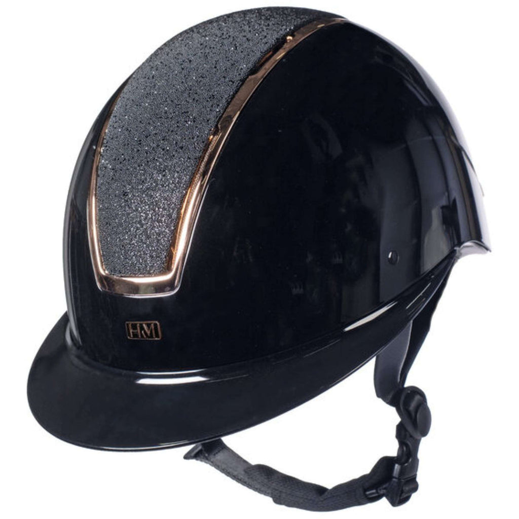 HKM Reithelm Lady Shield Brillant Schwarz/Roségold