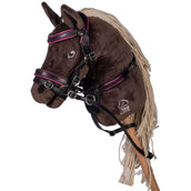 HKM Hobby Horsing Zaum Schwarz/Rosa