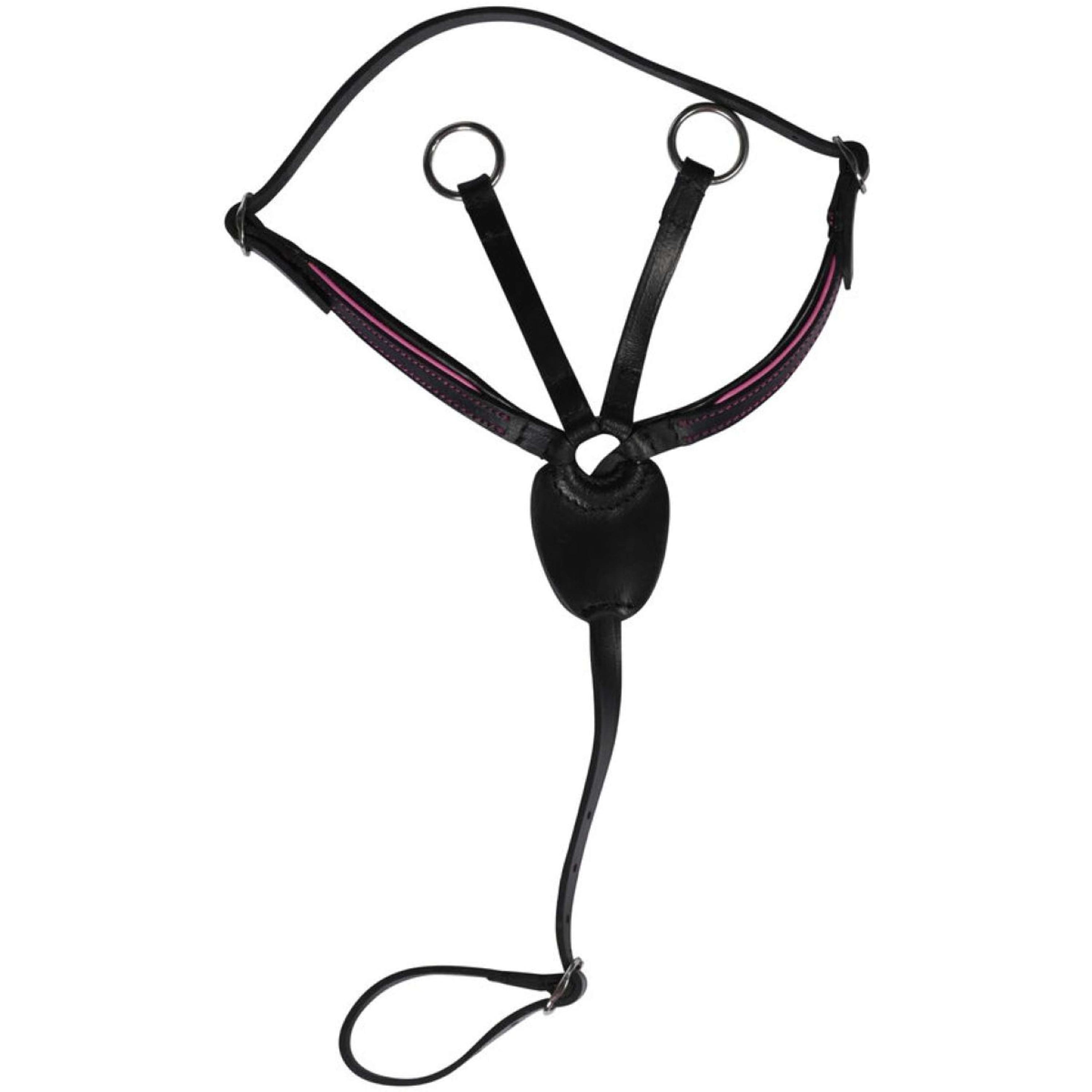 HKM Hobby Horsing Martingal Schwarz/Rosa