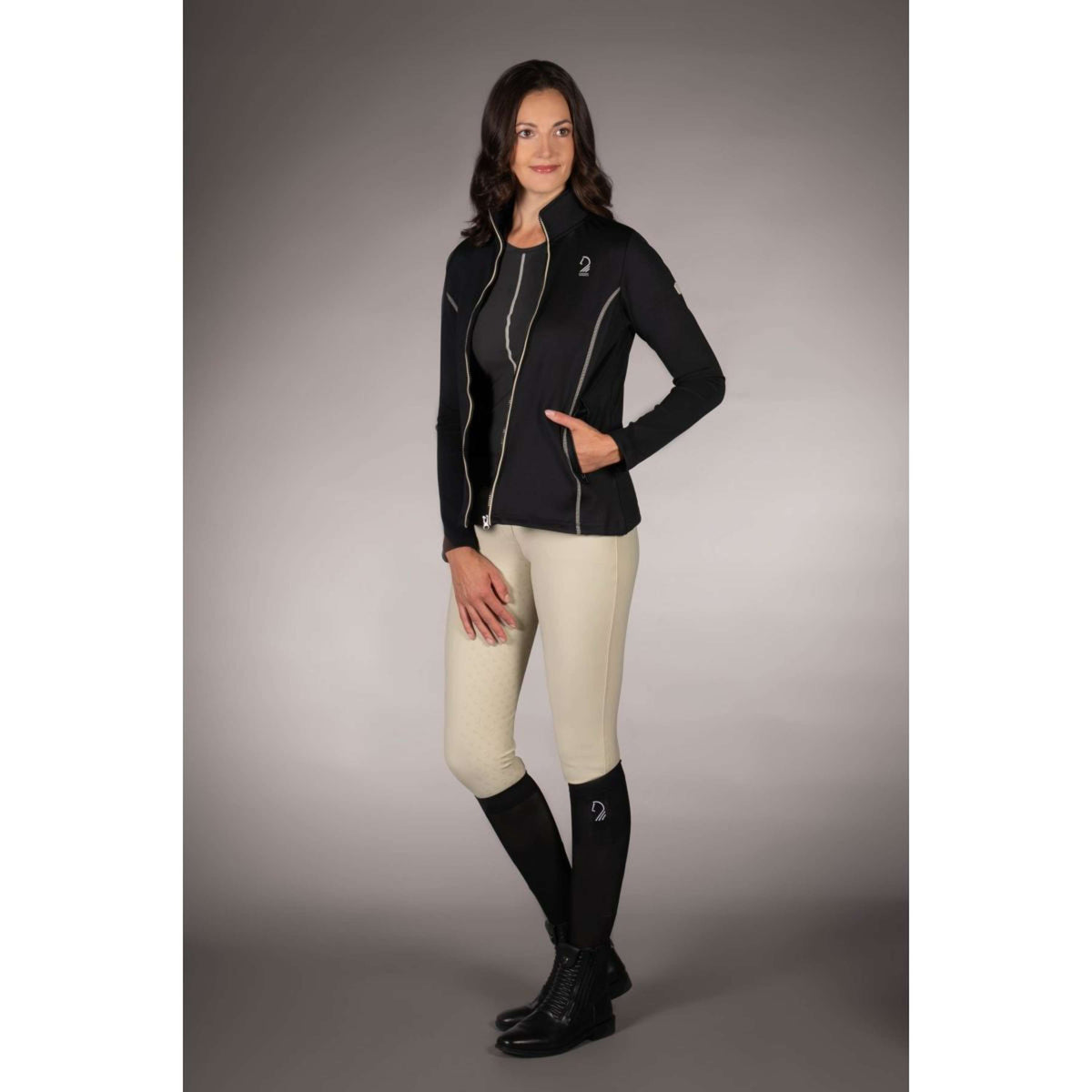 Lauria Garrelli Fleecejacke Limone Schwarz
