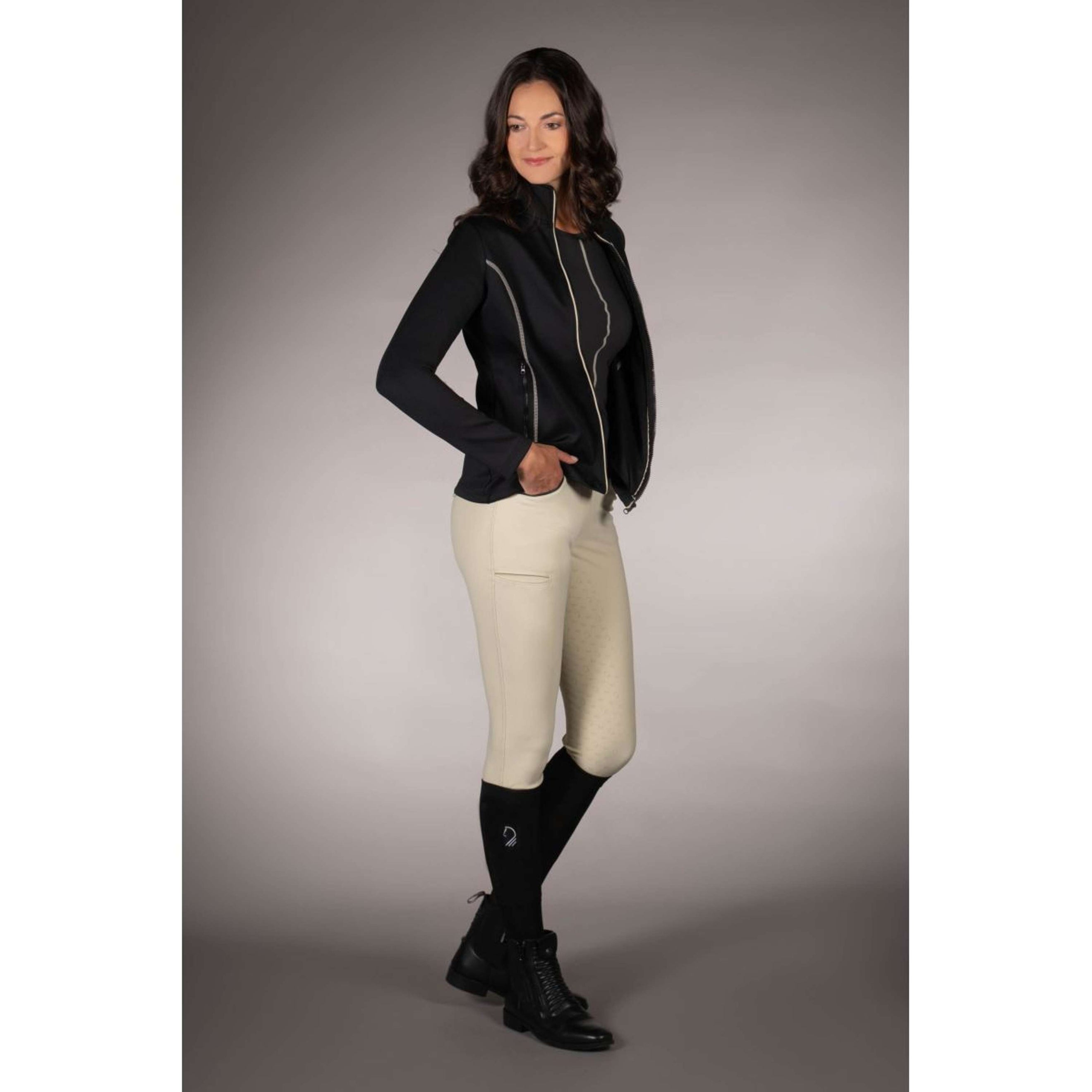 Lauria Garrelli Fleecejacke Limone Schwarz