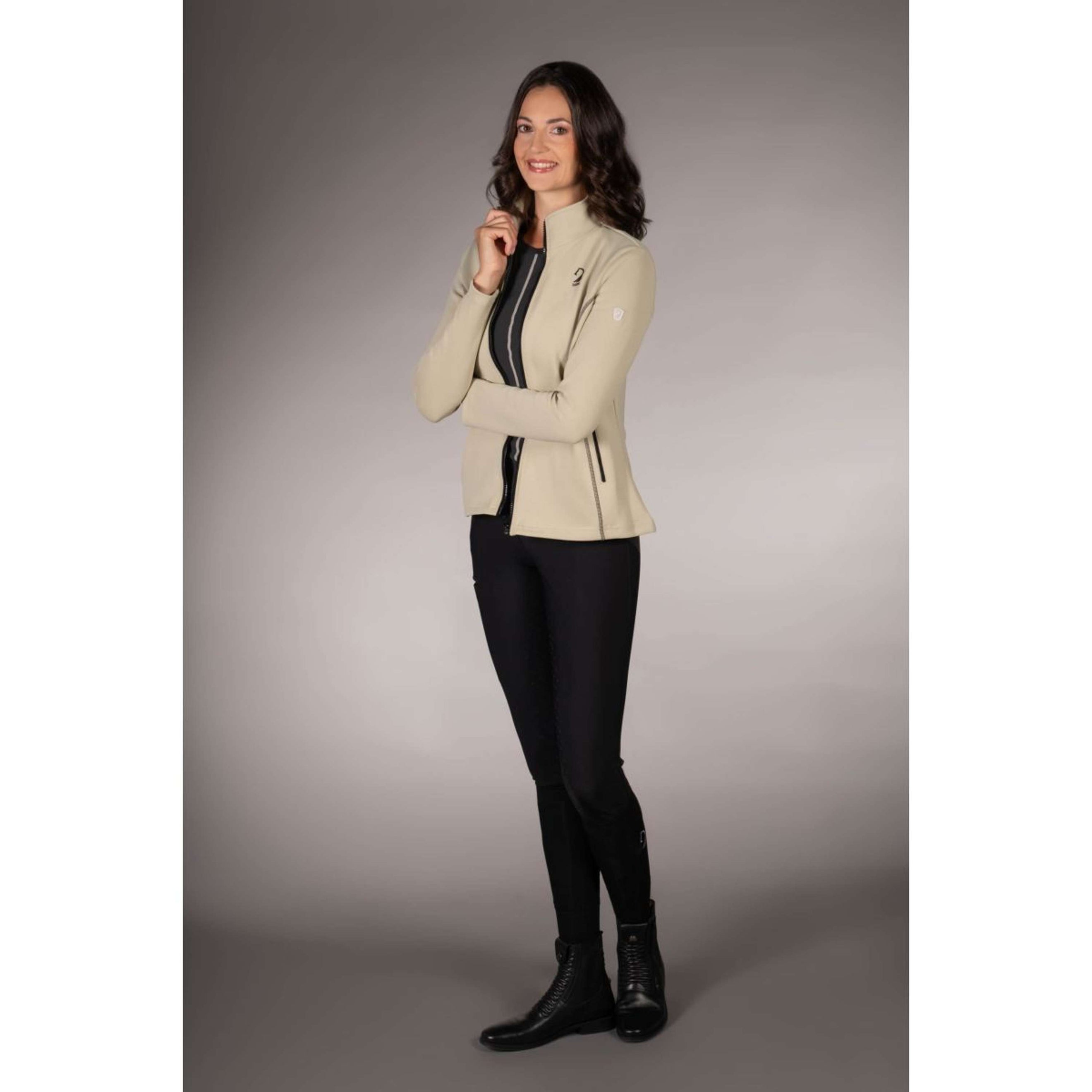 Lauria Garrelli Fleecejacke Limone Grau/Beige Lauria Garrelli Fleecejacke Limone Grau/Beige