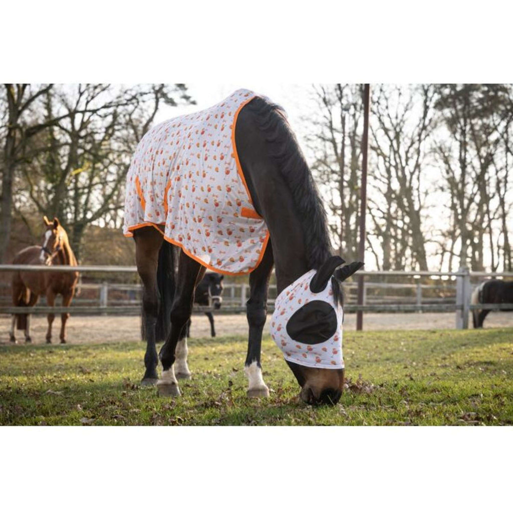 HKM Fliegenmaske Splash Orange