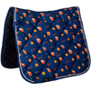 HKM Schabracke Splash Dressur Dunkelblau/Orange