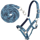 HKM Halfterset Crystal, weich unterlegt Petrol Navy