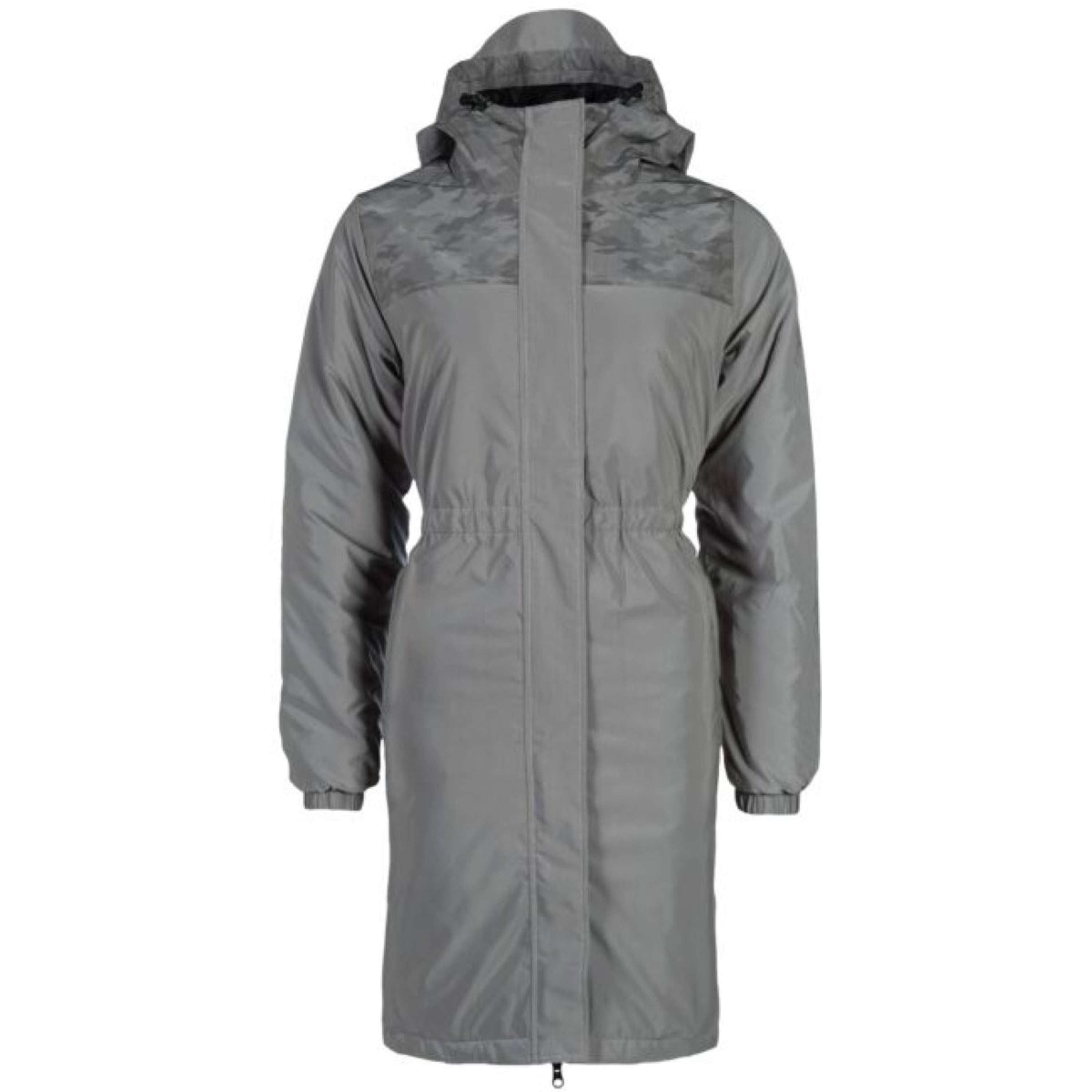 HKM Lange Regenjacke Washington Grau/Silber
