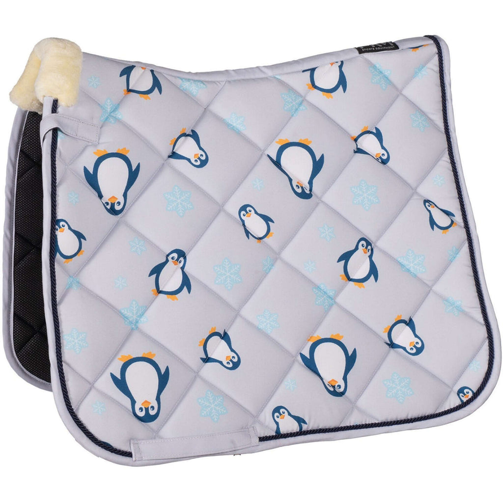 HKM Schabracke Pinguïn Dressur Grau/Blau