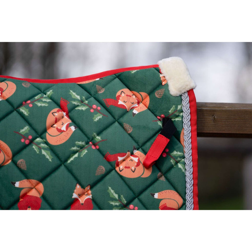 HKM Schabracke X-Mas Dressur Dunkelgrün