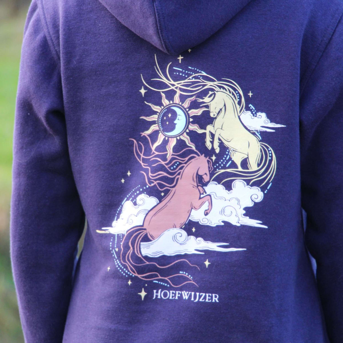 Hoefwijzer Hoodie Blau