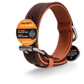 Spotted Pro! Hundehalsband Leder Braun