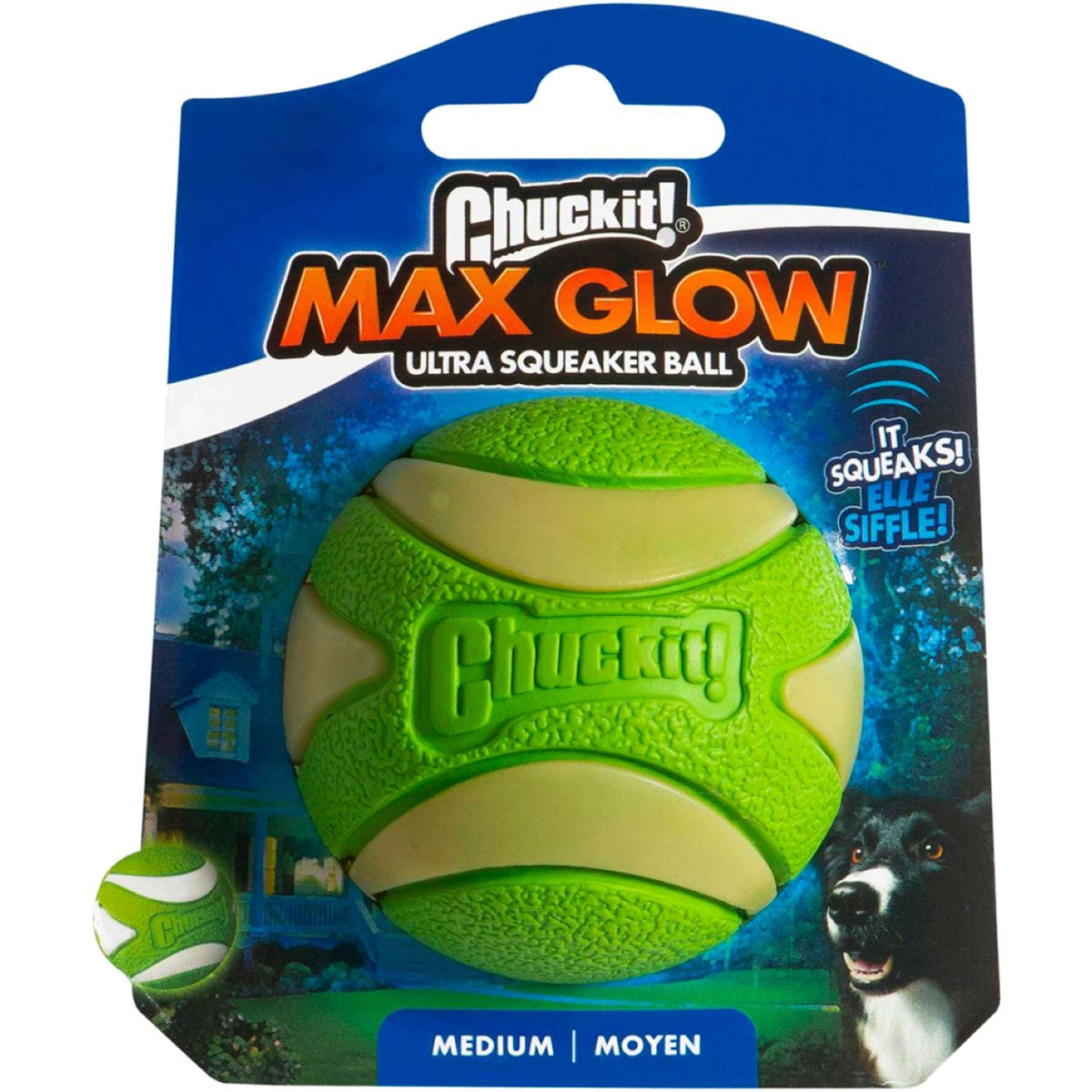 Chuckit Ball Max Glow Ultra Squeaker
