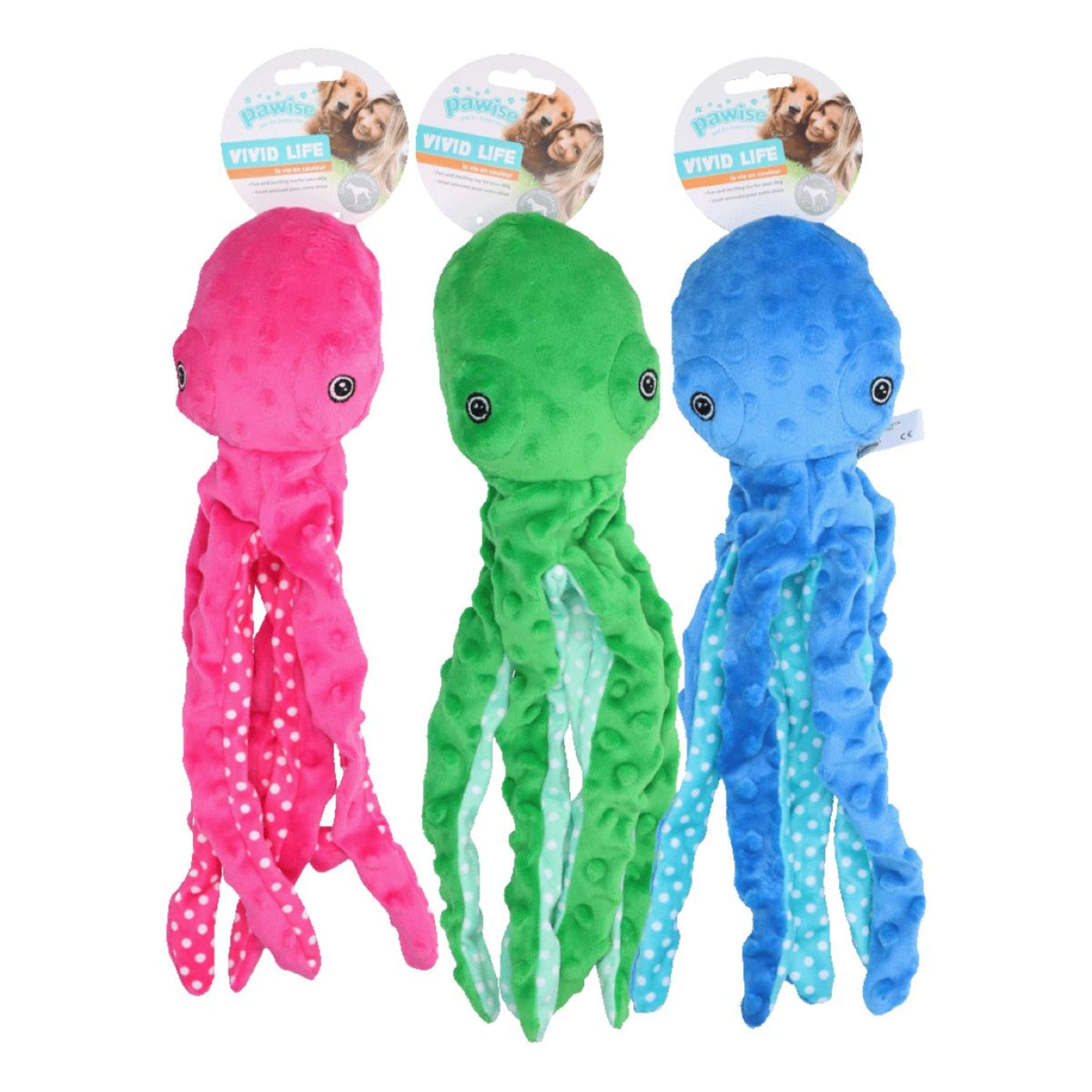 Pawise Hundespielzeug Plush Octopus Multicolor