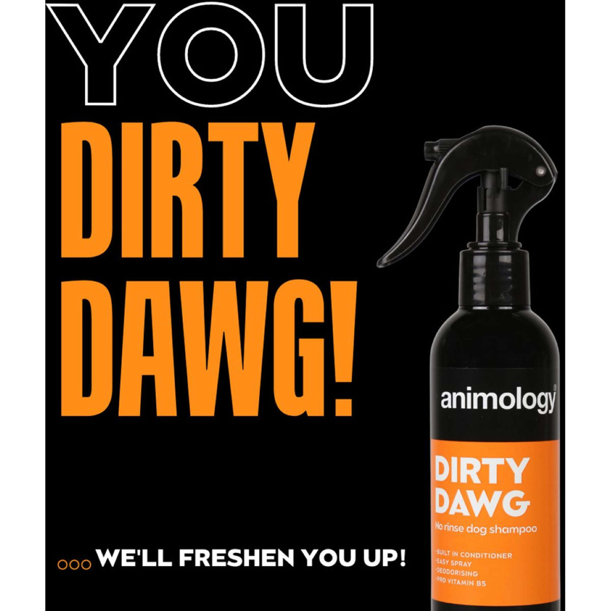 Animology Shampoo Spray Dirty Dawg No Rinse