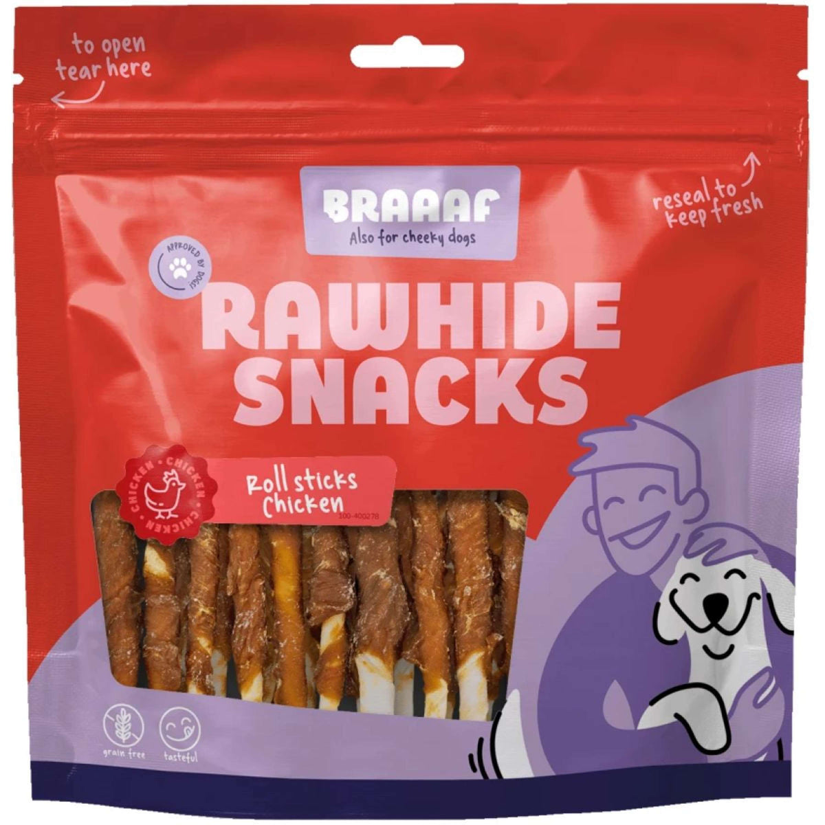 Braaaf Roll Sticks Huhn 12,5cm