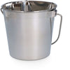 RVS Eimer Flache Seite Edelstahl