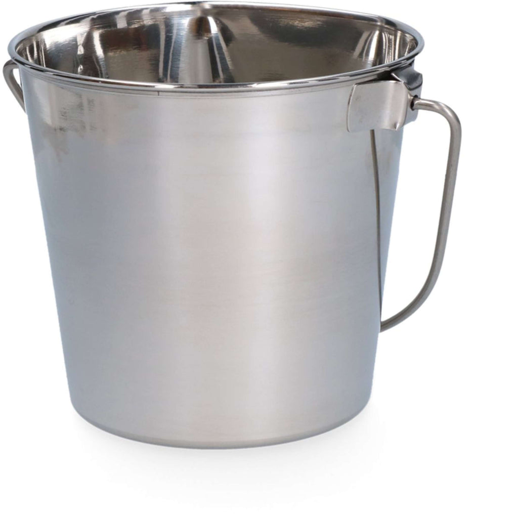 RVS Eimer Flache Seite Edelstahl