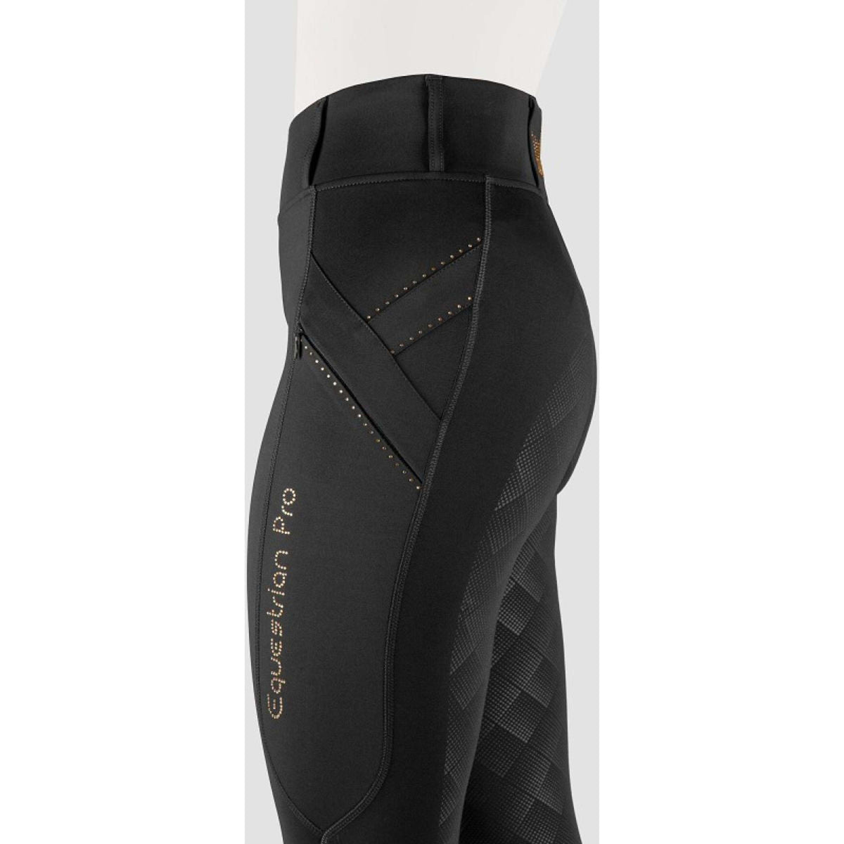 HORKA Reitleggings Momentum Schwarz/Roségold