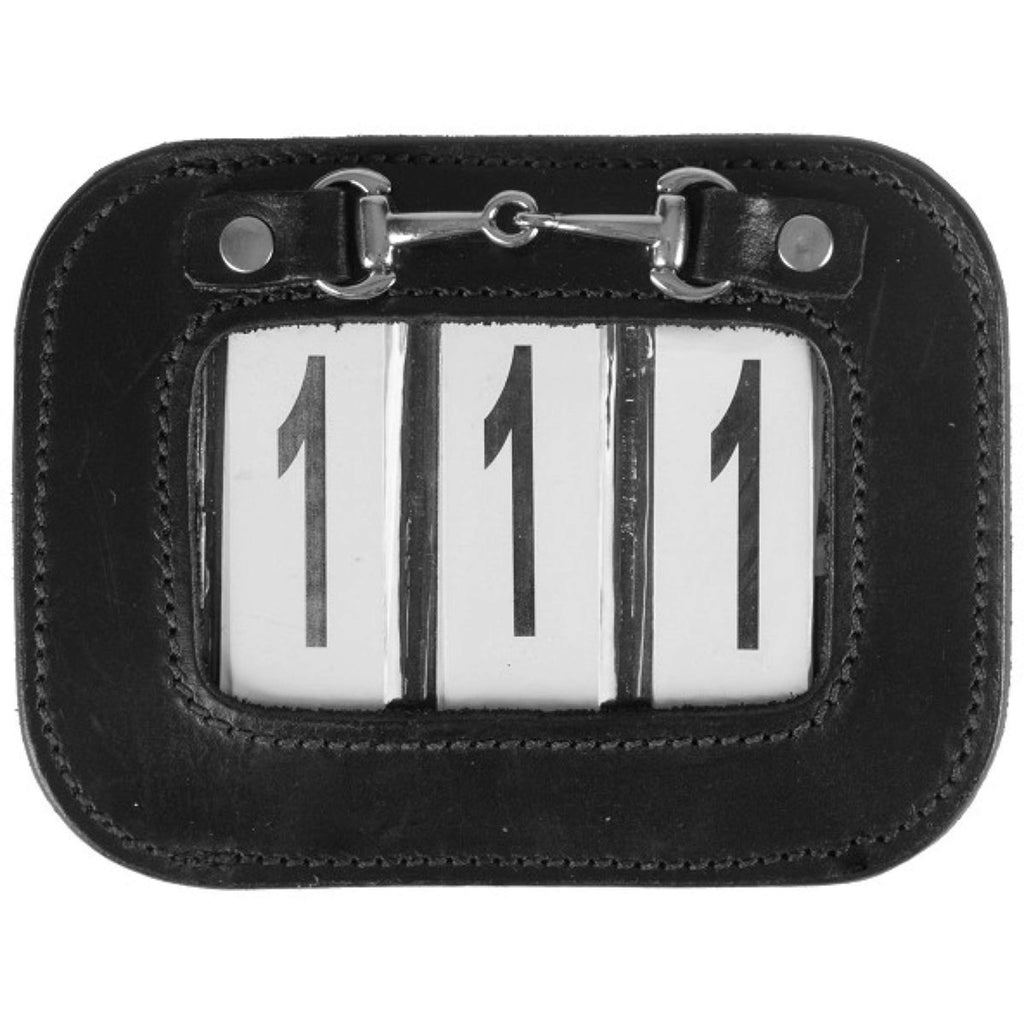 HORKA Kopfnummer Leder Schwarz/Silber