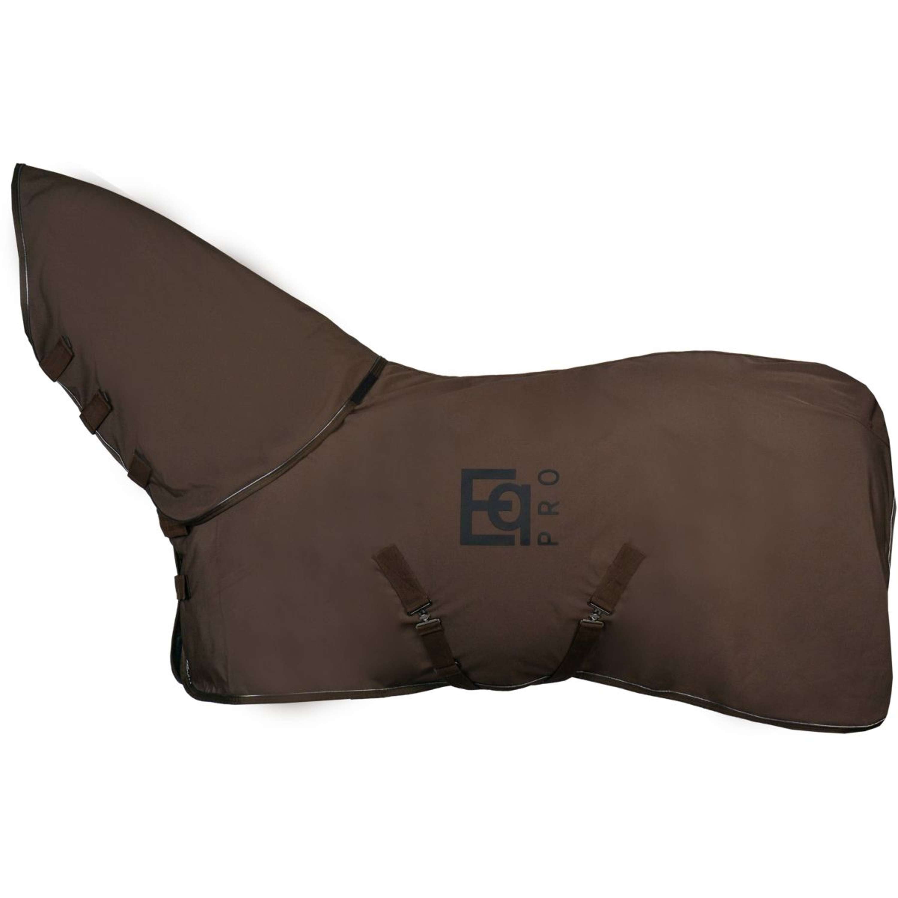 EQPRO Softshelldecke mit Aufrollbarem Hals Schokolade