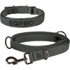EQPRO Halsband und Leine Softshell Shadow Steel