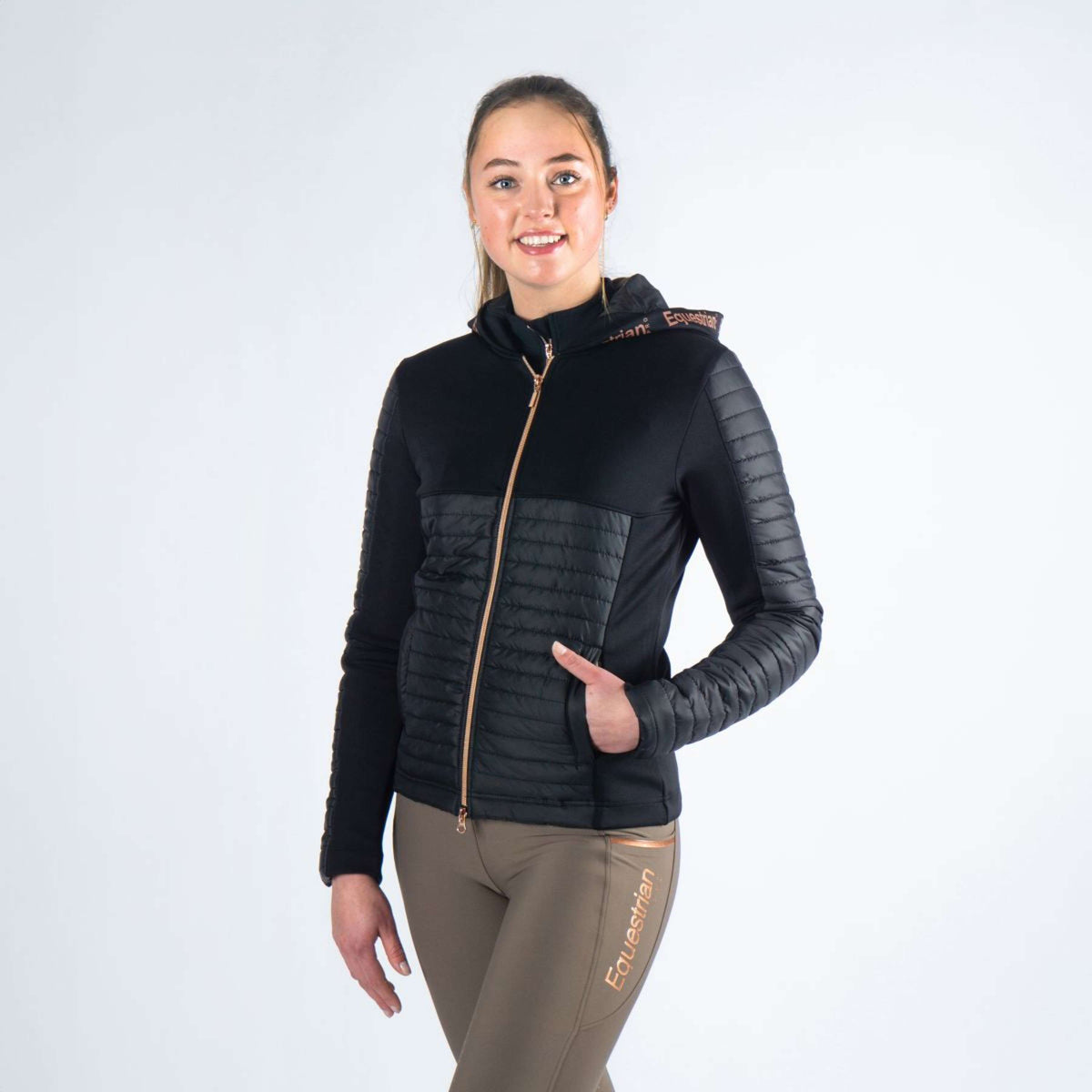 Horka Jacke Equestrian Pro Schwarz/Rosa