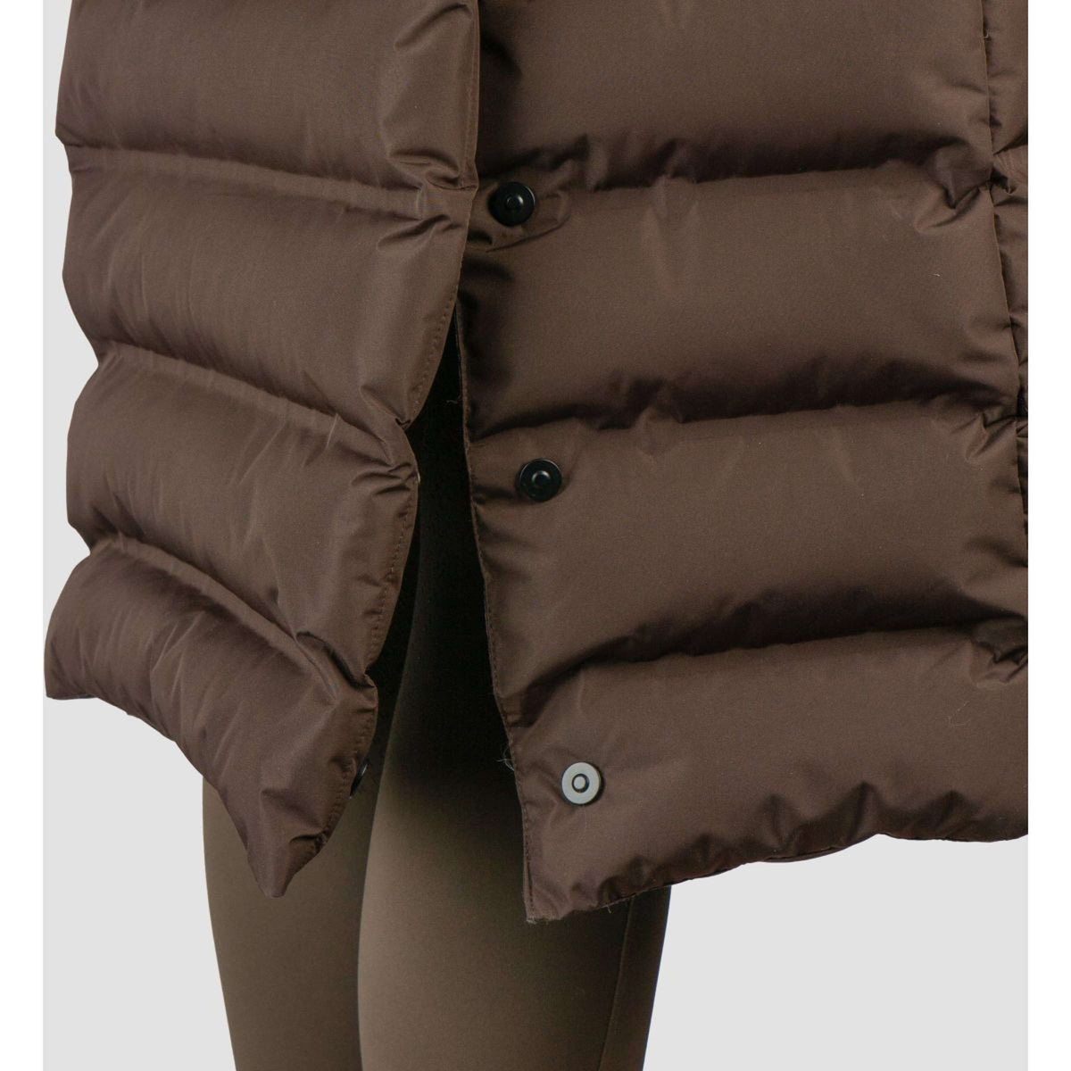 HORKA Lange Jacke Puffer Eloise Dunkel Schokolade