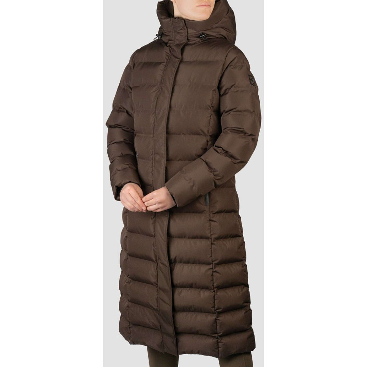 HORKA Lange Jacke Puffer Eloise Dunkel Schokolade