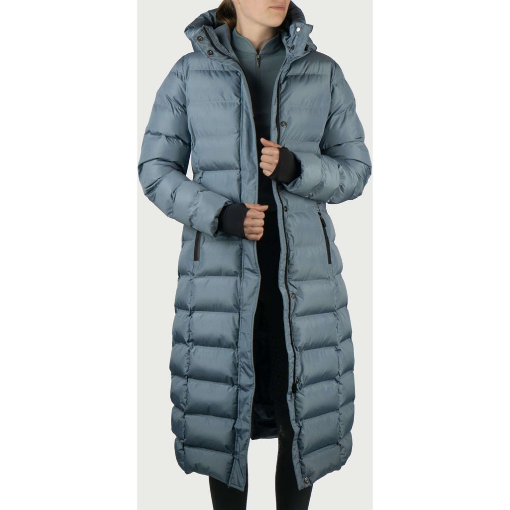 EQPRO Langer Steppmantel Eloise Blue Mist