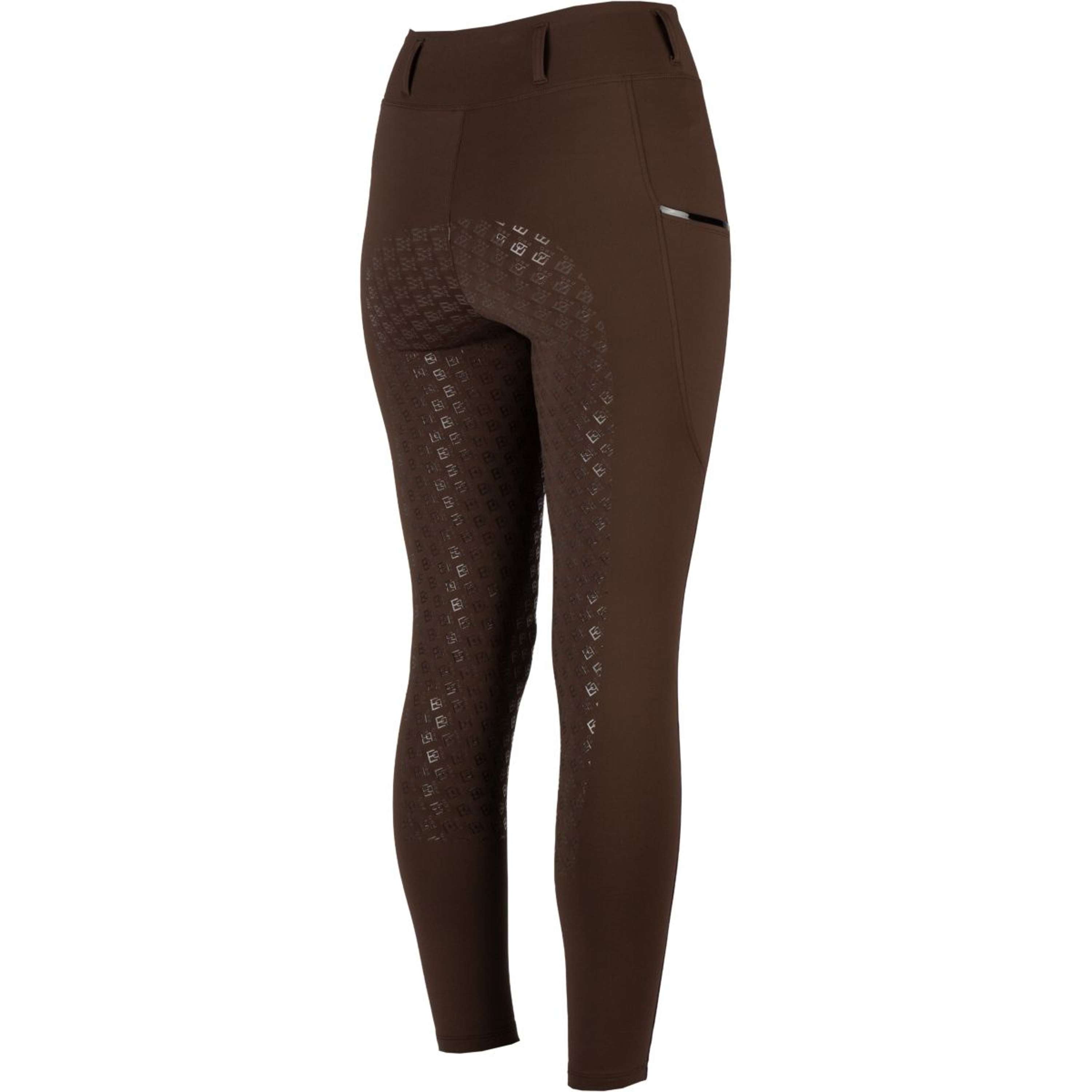 EQPRO Reitleggings Mindy Full Grip Schokolade