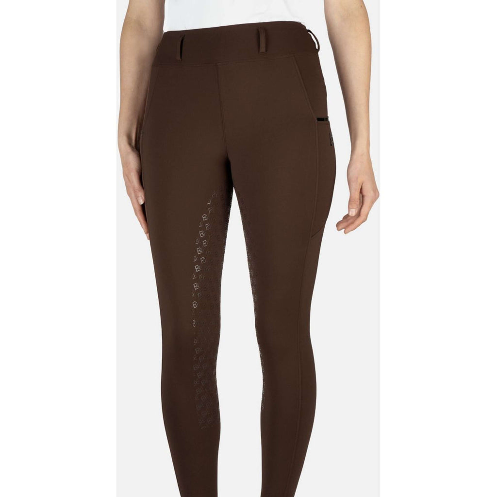 EQPRO Reitleggings Mindy Full Grip Schokolade