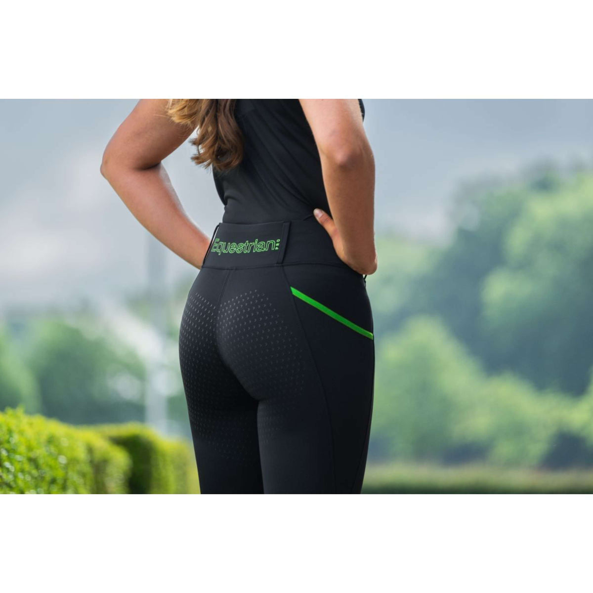 HORKA Reitleggings Neon Neongrün