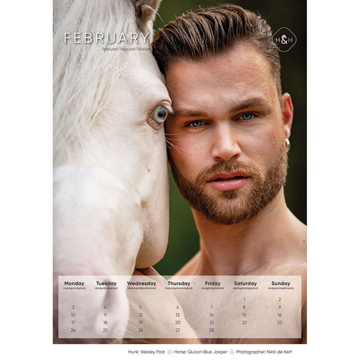 Horse and Hunk Kalender 2025