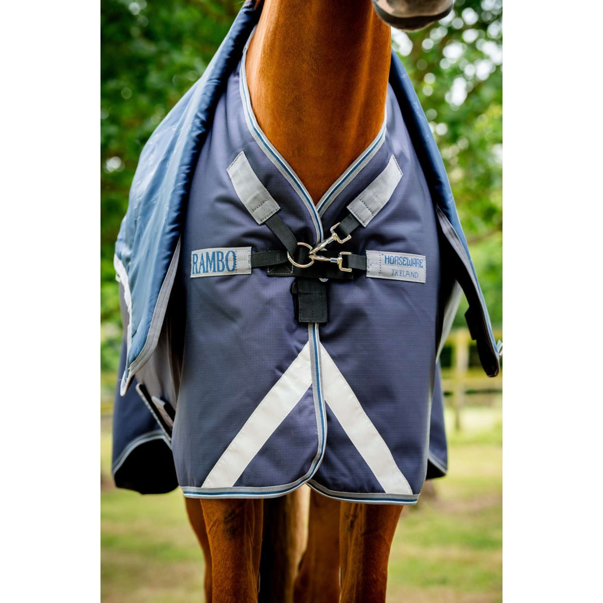 Rambo Turnout Duo Ripstop Plus Bundle 100g + 100g + 200g Navy/Thunderstorm Grey/Silver