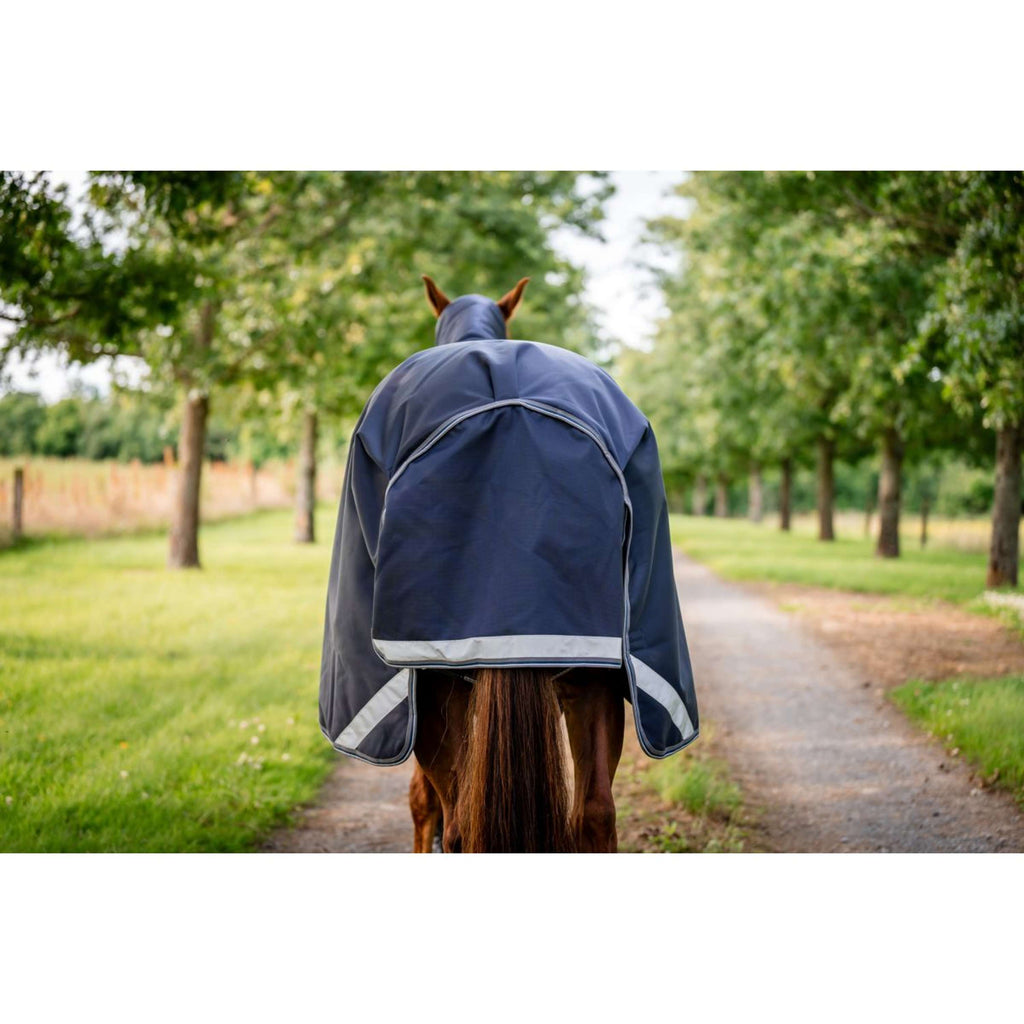 Rambo Turnout Rug 1680D Varilayer 250g Navy/Thunderstorm Grey/Silver