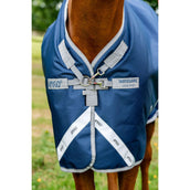 Amigo Turnout Rug 1200D 250g Navy/Titanium Grey/Silver