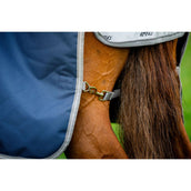 Amigo Turnout Rug 1200D 250g Navy/Titanium Grey/Silver