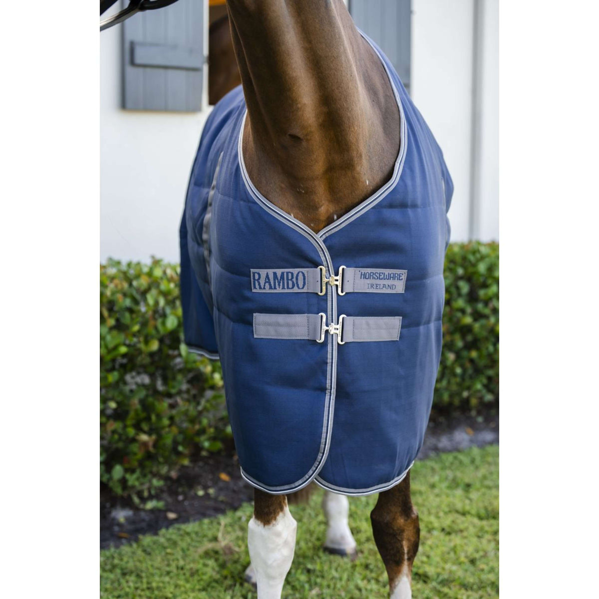 Rambo Stalldecke 400g Navy/Thunderstorm Grey/Silver