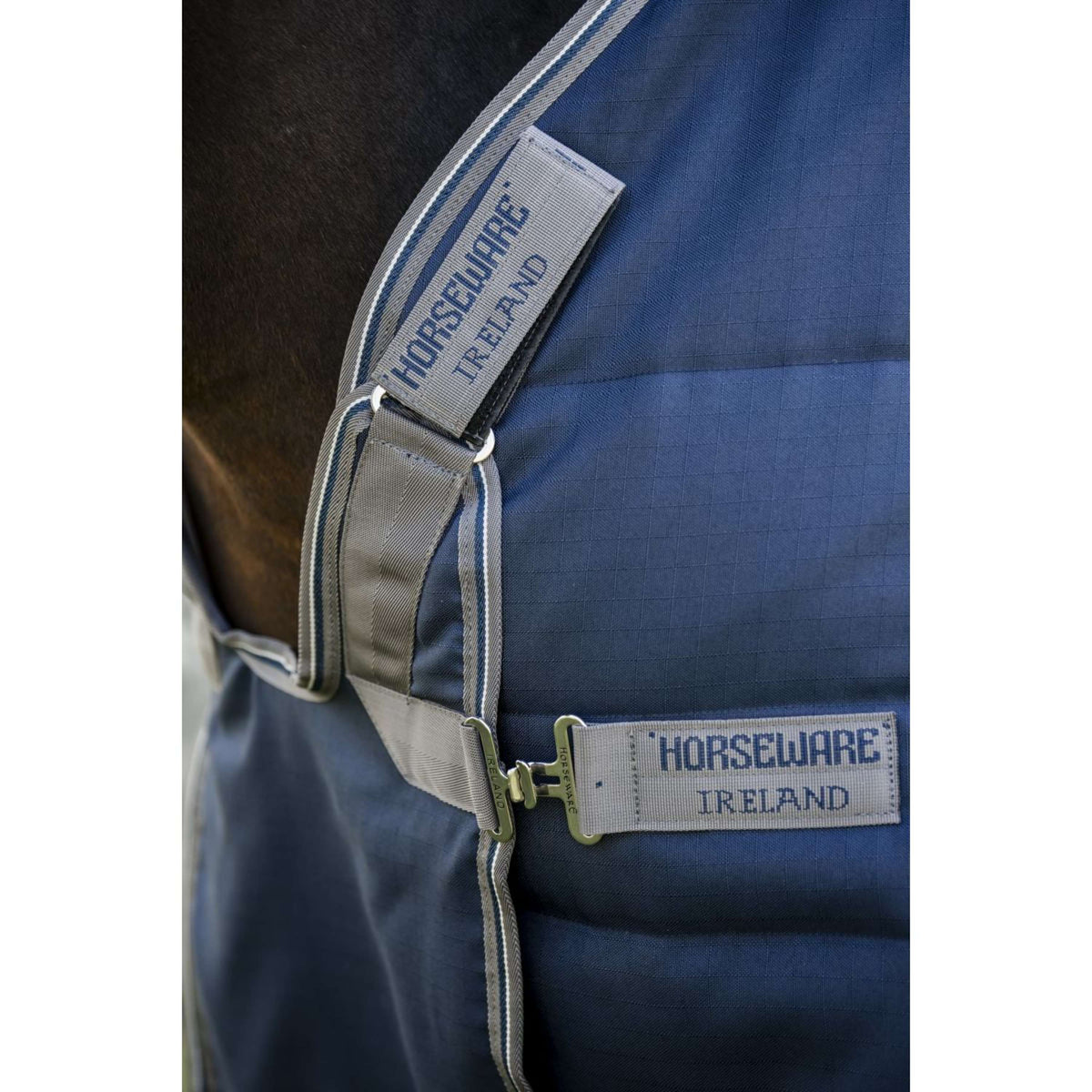 Rambo Optimo Stalldecke 200g Navy/Thunderstorm Grey/Silver