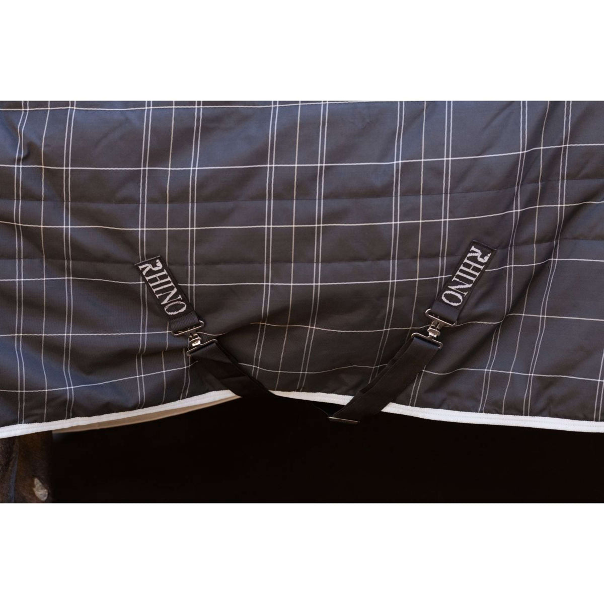Rhino Pony Stable 100g Black/Grey/White Check/Gray