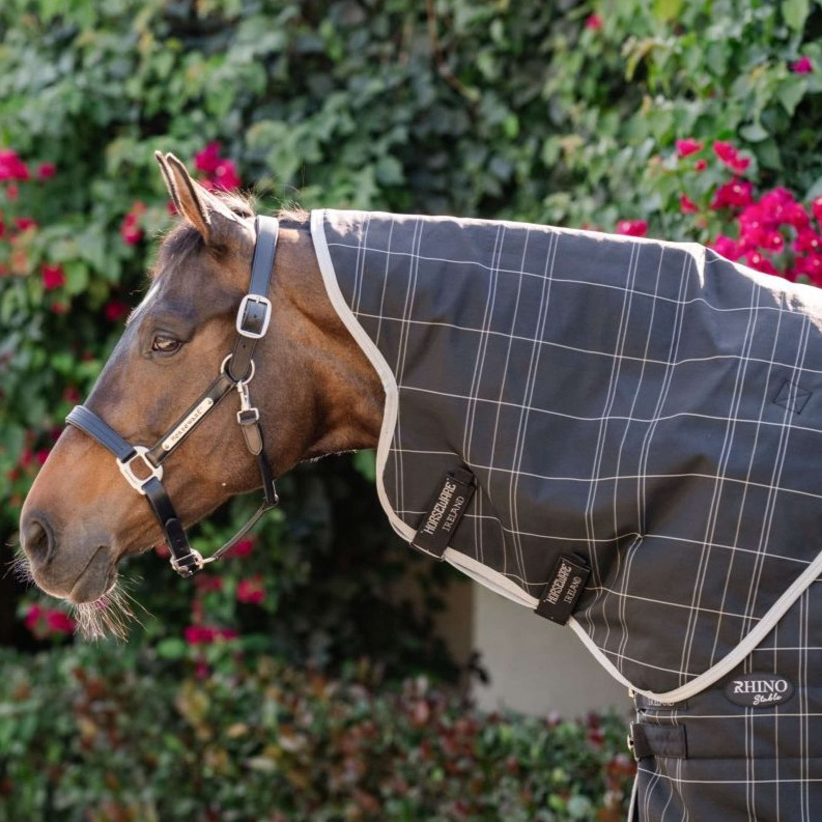 Rhino Halsstück Stable 200g Black/Grey/White Check/Gray